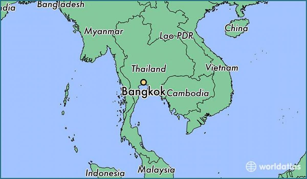 карта Бангкока земљи