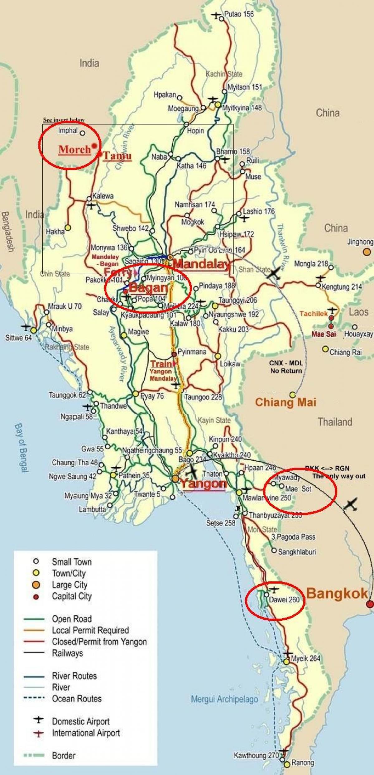 мапа стазе Бангкок 