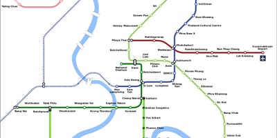 МРТ карта Бангкок, Тајланд