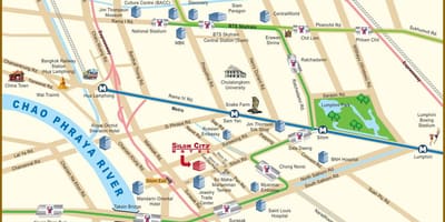 Карта реке Бангкока