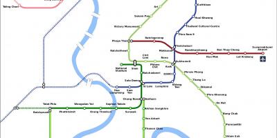 Бангкокского метро МЕТРО карта