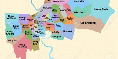 Карта Бангкока округ
