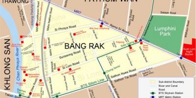 Карта Бангкока ред лигхт дистрицт