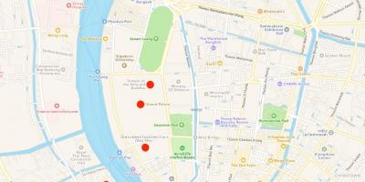 Мапа храмова у Бангкоку