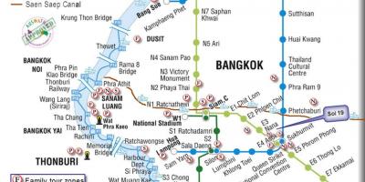 Јавни превоз у Бангкоку карта