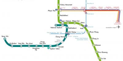 Карта метро карта путева у Бангкоку