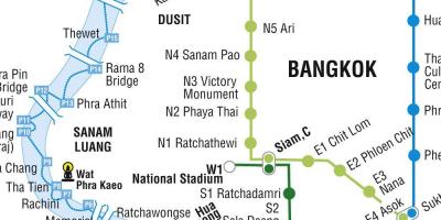 Карта метро Бангкоку и Бангкок