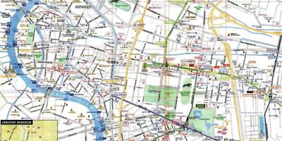 Туристичка карта Бангкока на енглеском